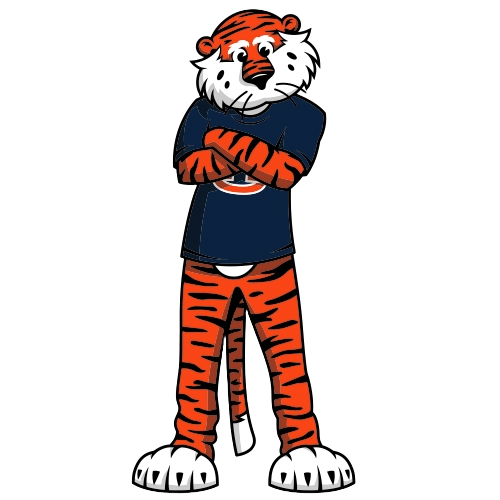 aubie with arms crossed